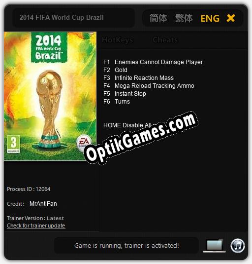 Trainer for 2014 FIFA World Cup Brazil [v1.0.5]