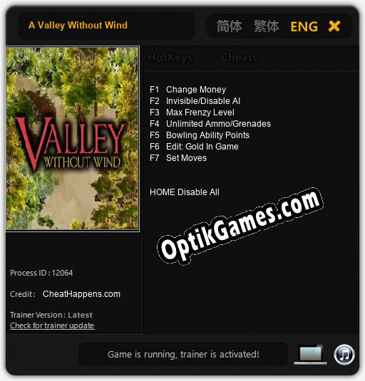 A Valley Without Wind: TRAINER AND CHEATS (V1.0.28)