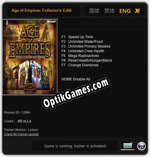 Age of Empires: Collectors Edition: Cheats, Trainer +7 [dR.oLLe]