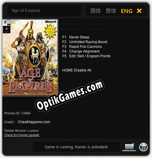 Age of Empires: Cheats, Trainer +5 [CheatHappens.com]