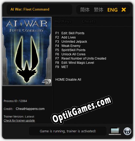 AI War: Fleet Command: Trainer +9 [v1.8]