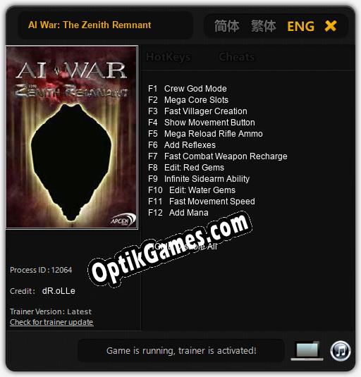 AI War: The Zenith Remnant: Cheats, Trainer +12 [dR.oLLe]