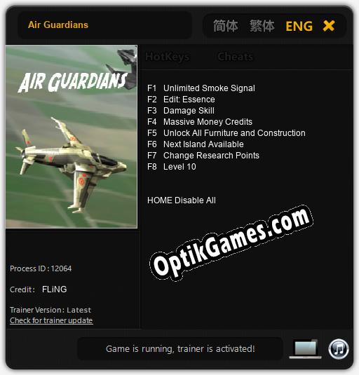 Air Guardians: TRAINER AND CHEATS (V1.0.12)