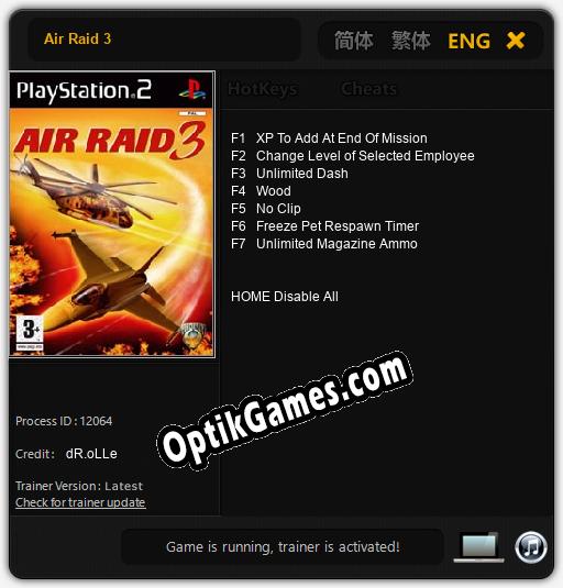 Air Raid 3: Trainer +7 [v1.9]