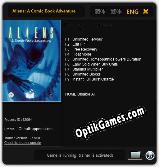 Aliens: A Comic Book Adventure: TRAINER AND CHEATS (V1.0.93)