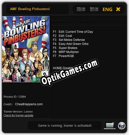 AMF Bowling Pinbusters!: Cheats, Trainer +7 [CheatHappens.com]