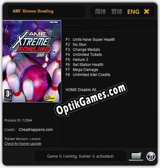 AMF Xtreme Bowling: Trainer +8 [v1.1]