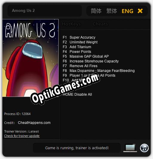 Among Us 2: Trainer +10 [v1.6]