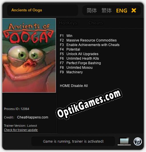 Ancients of Ooga: TRAINER AND CHEATS (V1.0.93)