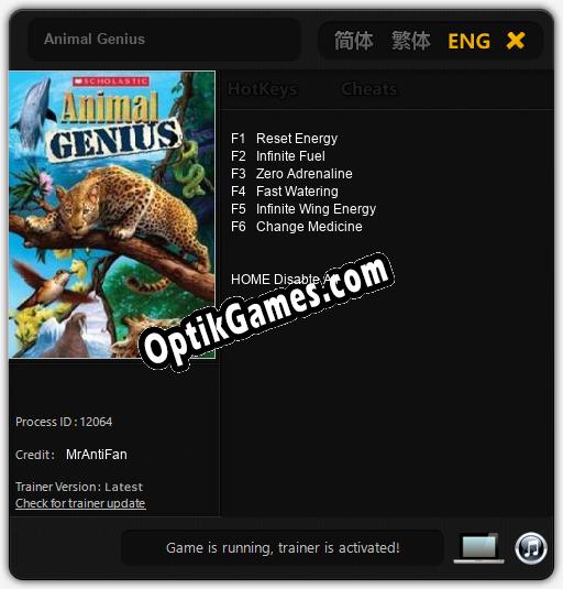 Trainer for Animal Genius [v1.0.6]
