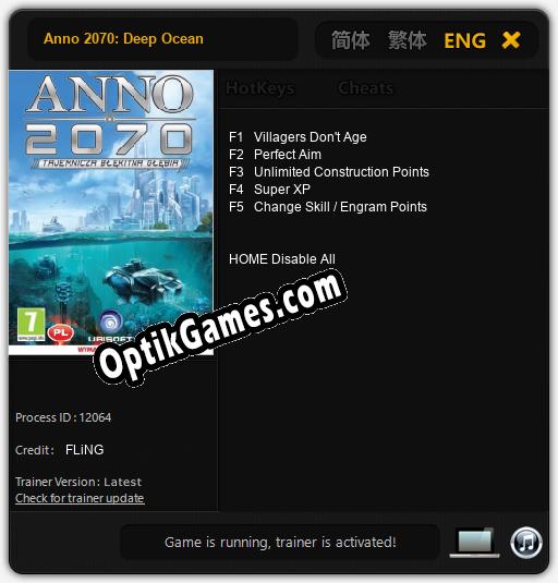 Anno 2070: Deep Ocean: Cheats, Trainer +5 [FLiNG]