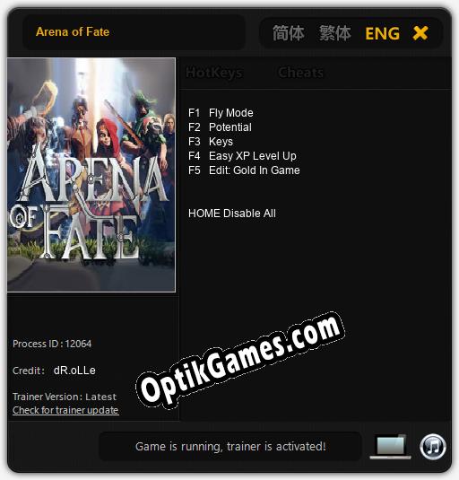 Arena of Fate: Trainer +5 [v1.1]