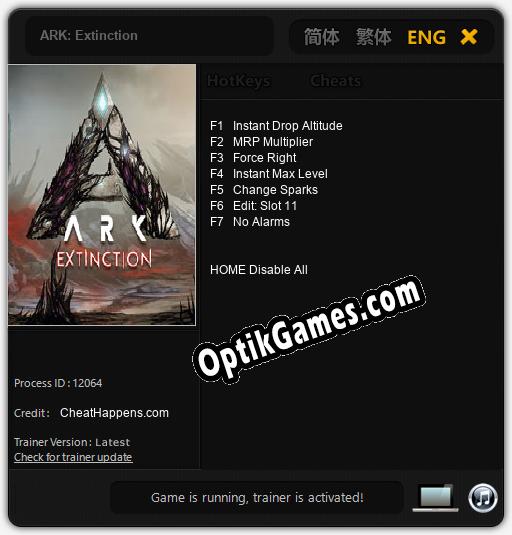 ARK: Extinction: Cheats, Trainer +7 [CheatHappens.com]