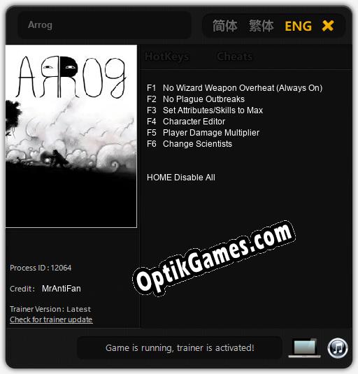 Arrog: Cheats, Trainer +6 [MrAntiFan]