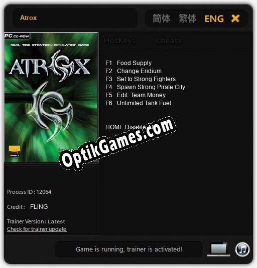 Atrox: TRAINER AND CHEATS (V1.0.44)