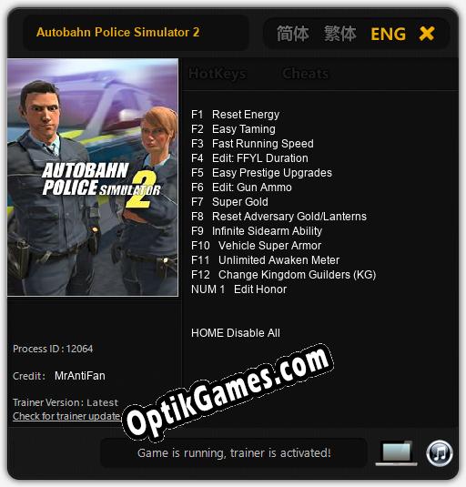 Autobahn Police Simulator 2: Cheats, Trainer +13 [MrAntiFan]