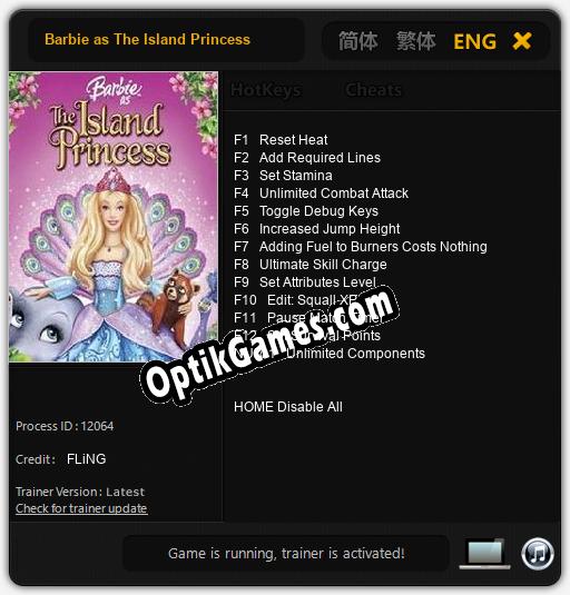 Barbie as The Island Princess: Cheats, Trainer +13 [FLiNG]