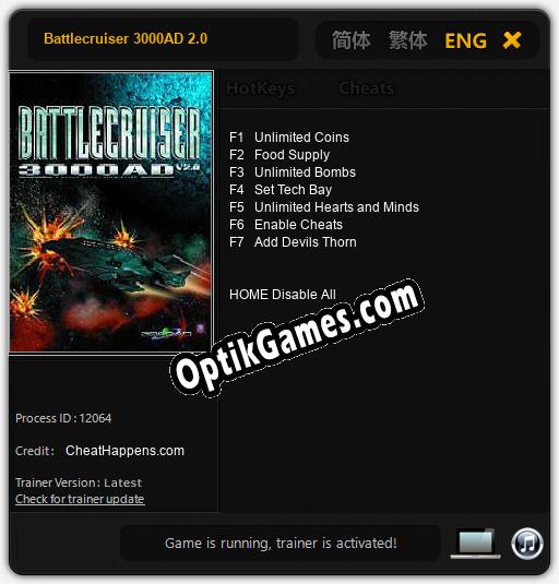 Battlecruiser 3000AD 2.0: TRAINER AND CHEATS (V1.0.82)