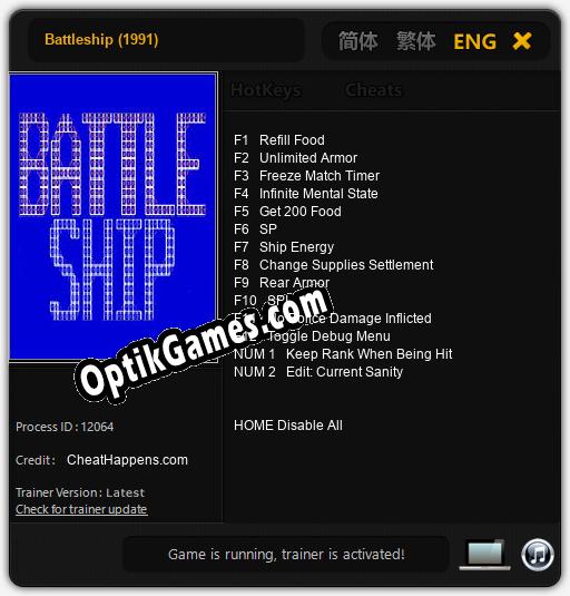 Battleship (1991): Trainer +14 [v1.1]