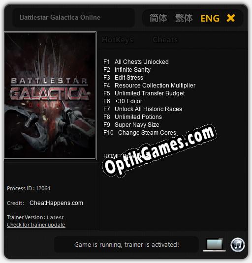 Battlestar Galactica Online: Cheats, Trainer +10 [CheatHappens.com]