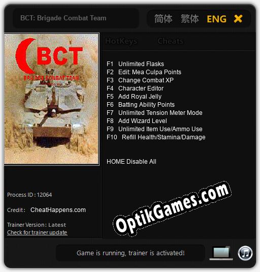 BCT: Brigade Combat Team: Cheats, Trainer +10 [CheatHappens.com]