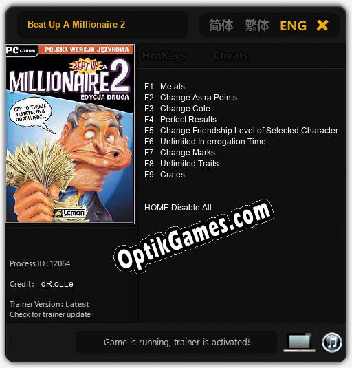Beat Up A Millionaire 2: Cheats, Trainer +9 [dR.oLLe]