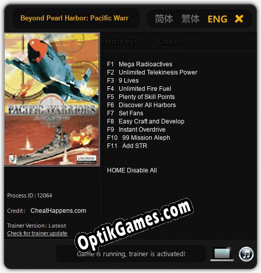 Beyond Pearl Harbor: Pacific Warriors: Cheats, Trainer +11 [CheatHappens.com]