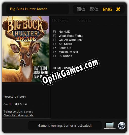 Trainer for Big Buck Hunter Arcade [v1.0.5]