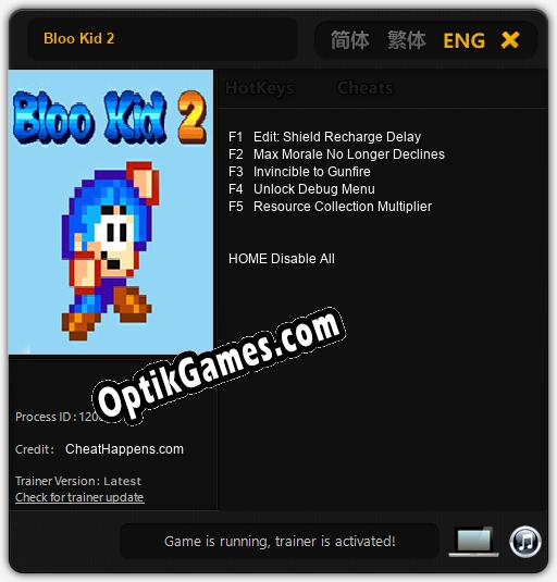 Bloo Kid 2: TRAINER AND CHEATS (V1.0.66)