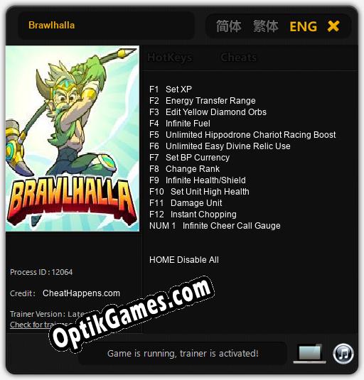 Trainer for Brawlhalla [v1.0.8]