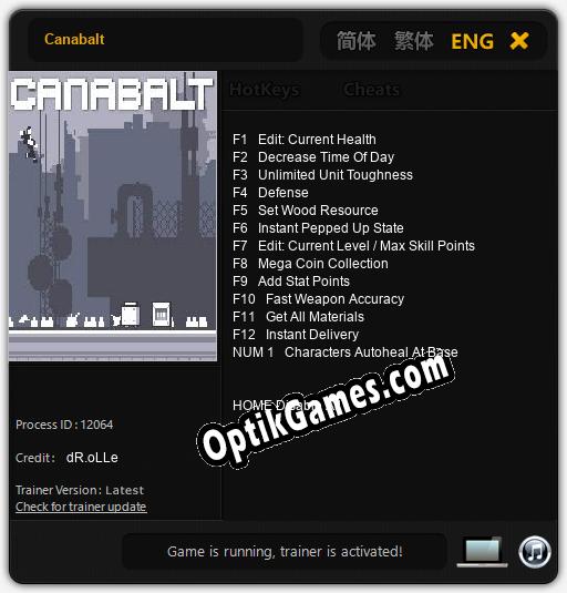 Canabalt: TRAINER AND CHEATS (V1.0.89)