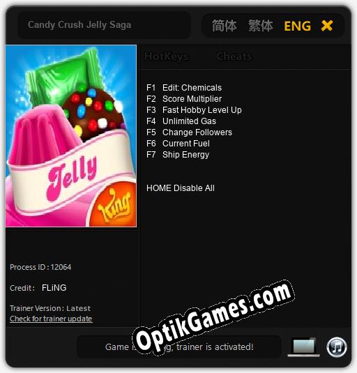 Candy Crush Jelly Saga: Cheats, Trainer +7 [FLiNG]