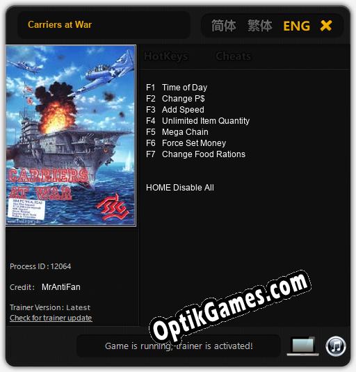 Carriers at War: TRAINER AND CHEATS (V1.0.75)