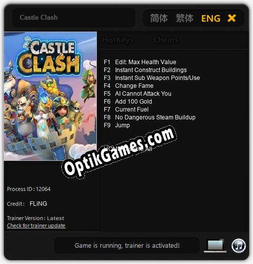 Trainer for Castle Clash [v1.0.8]