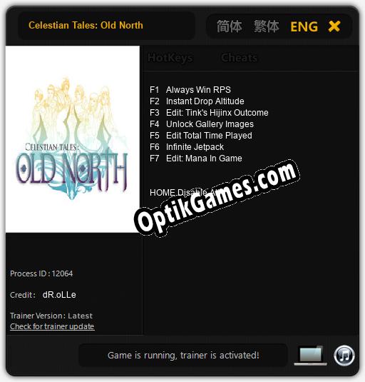 Celestian Tales: Old North: Cheats, Trainer +7 [dR.oLLe]