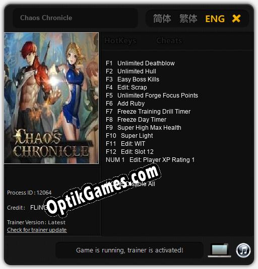 Chaos Chronicle: Cheats, Trainer +13 [FLiNG]