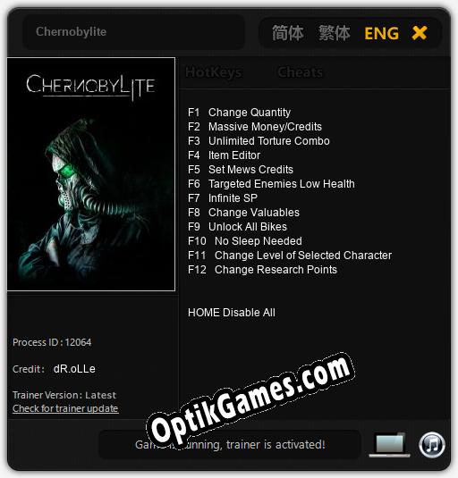 Chernobylite: Cheats, Trainer +12 [dR.oLLe]