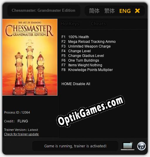 Trainer for Chessmaster: Grandmaster Edition [v1.0.1]