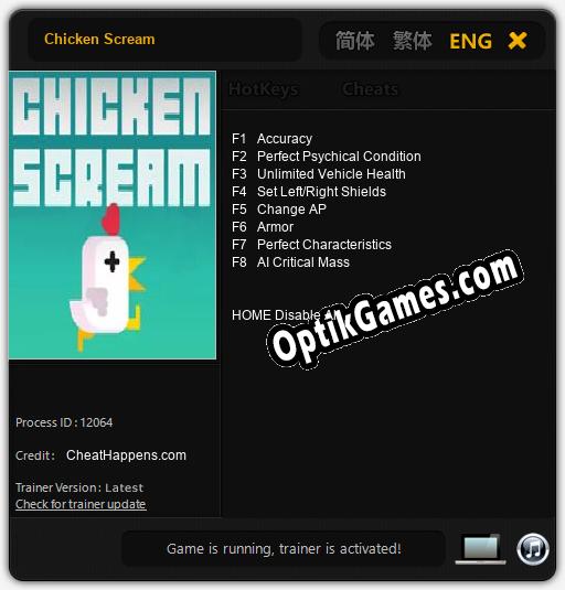 Trainer for Chicken Scream [v1.0.9]