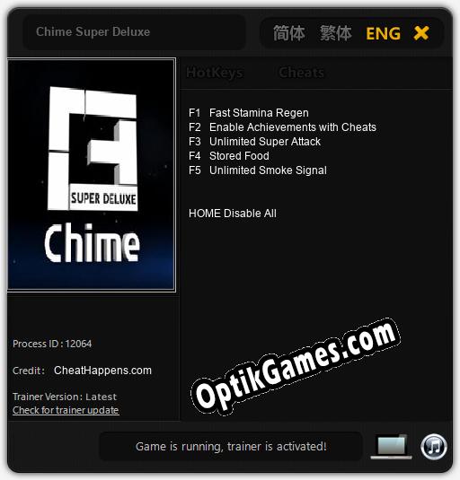 Chime Super Deluxe: TRAINER AND CHEATS (V1.0.4)