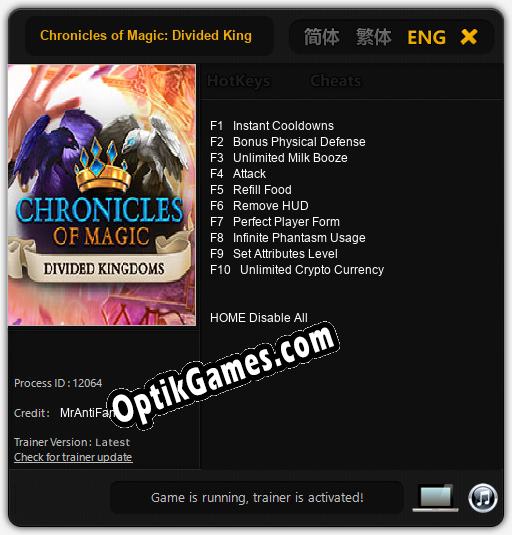Chronicles of Magic: Divided Kingdoms: TRAINER AND CHEATS (V1.0.5)