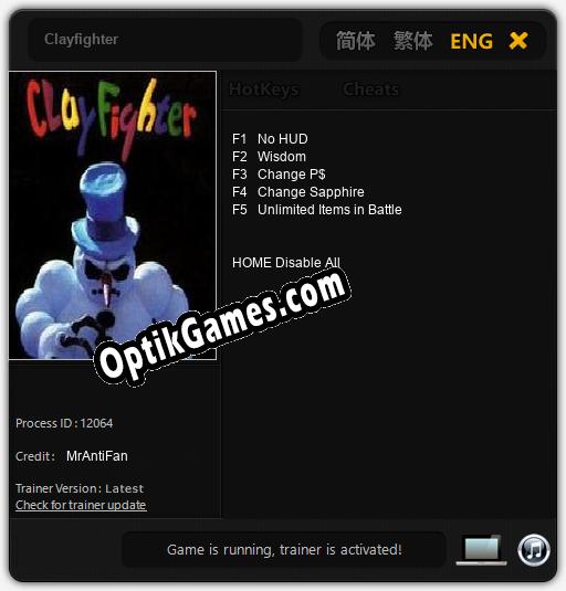 Clayfighter: Trainer +5 [v1.5]