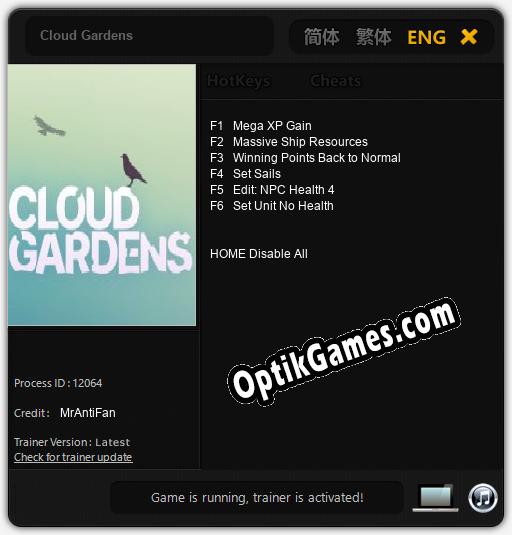 Cloud Gardens: Trainer +6 [v1.6]