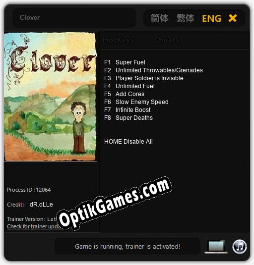 Clover: Cheats, Trainer +8 [dR.oLLe]