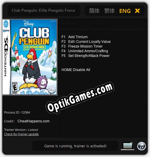 Club Penguin: Elite Penguin Force: Cheats, Trainer +5 [CheatHappens.com]