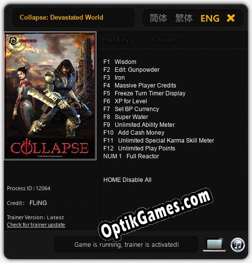 Collapse: Devastated World: Trainer +13 [v1.1]