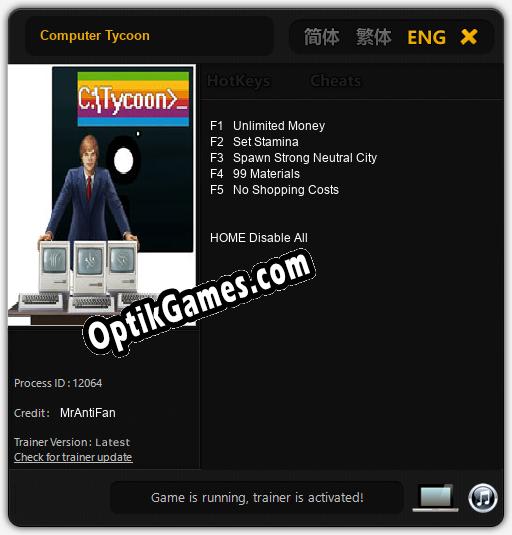 Trainer for Computer Tycoon [v1.0.2]