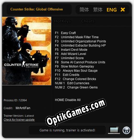 Counter-Strike: Global Offensive: Cheats, Trainer +14 [MrAntiFan]