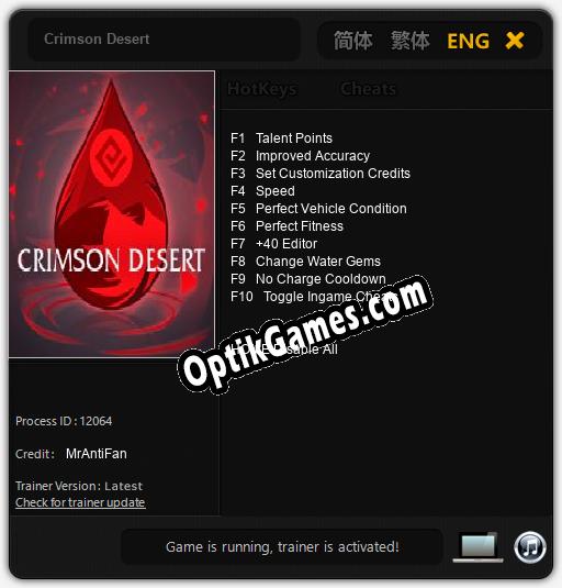 Trainer for Crimson Desert [v1.0.3]