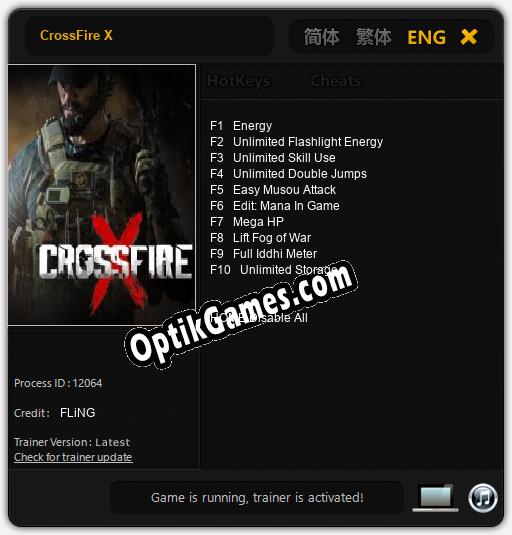 CrossFire X: TRAINER AND CHEATS (V1.0.9)
